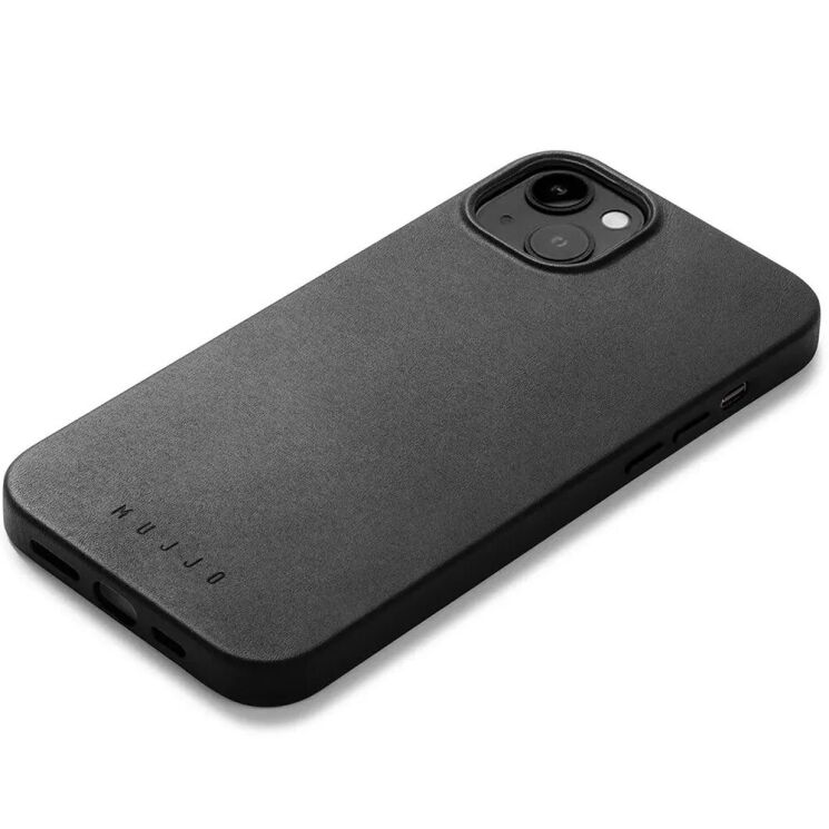 Кожаный чехол MUJJO Full Leather для Apple iPhone 14 Plus / 15 Plus - Black: фото 4 из 14
