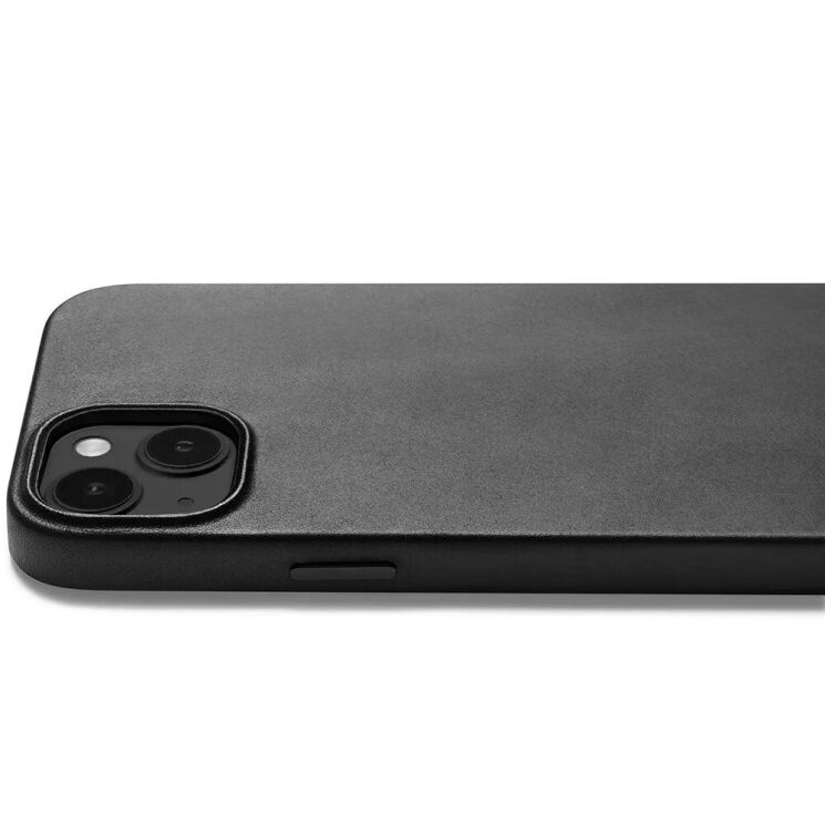 Кожаный чехол MUJJO Full Leather для Apple iPhone 14 Plus / 15 Plus - Black: фото 3 из 14