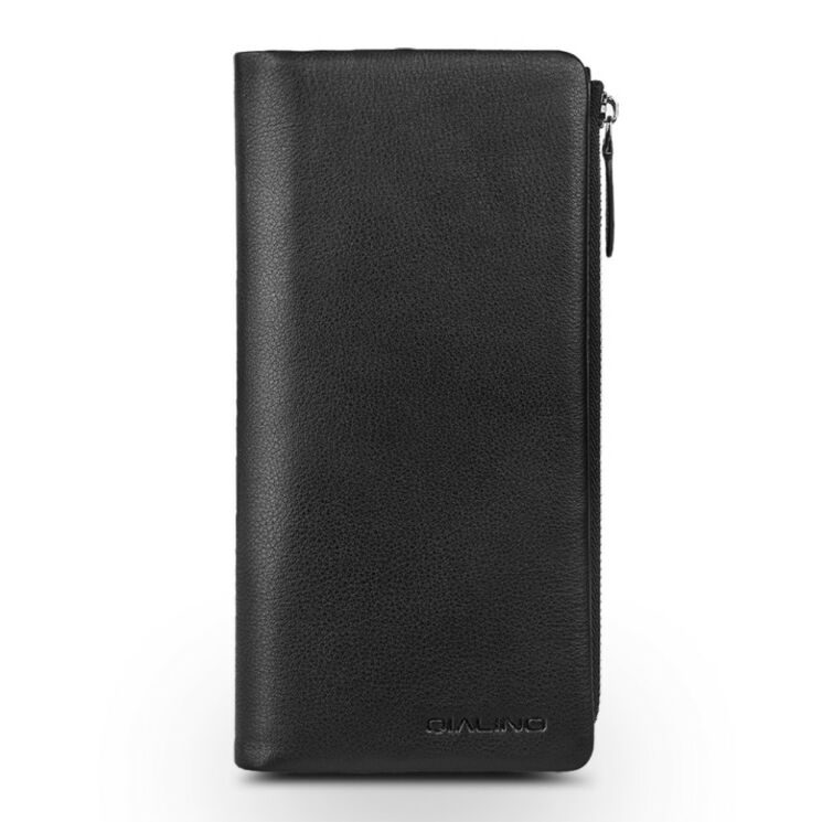 Кожаный чехол-портмоне QIALINO Clutch Bag - Black: фото 2 из 18