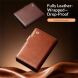 Кожаный чехол QIALINO Classic Case (FF) для Samsung Galaxy Fold 8 - Dark Brown (424532DZ). Фото 8 из 11