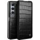 Кожаный чехол QIALINO Croco Case для Samsung Galaxy Fold 5 - Black (332563B). Фото 1 из 6