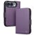 Шкіряний чохол QIALINO Wallet Case (FF) для iPhone Duo - Purple: фото 1 з 11