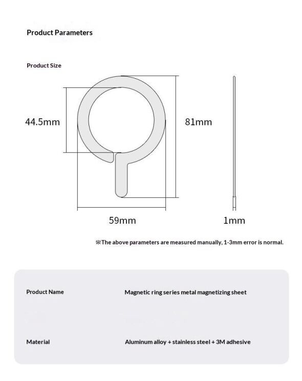 Магнитное кольцо Deexe Mag Slim - Silver: фото 9 из 9