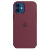 Оригінальний чохол MagSafe Silicone Case для Apple iPhone 12 / iPhone 12 Pro (MHL23ZE/A) - Plum (253900V)