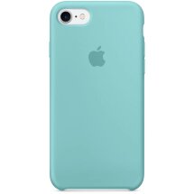 Оригинальный чехол Silicone Case для Apple iPhone SE 2 / 3 (2020 / 2022) / iPhone 8 / iPhone 7 (MMX02) - Sea Blue: фото 1 из 3