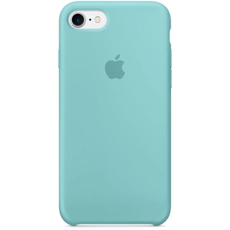 Оригинальный чехол Silicone Case для Apple iPhone SE 2 / 3 (2020 / 2022) / iPhone 8 / iPhone 7 (MMX02) - Sea Blue: фото 1 из 3