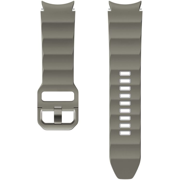 Оригінальний ремінець Rugged Sport Band (Size S/M) для Samsung Galaxy Watch 4 / 4 Classic / 5 / 5 Pro / 6 / 6 Classic / 7 / FE (ET-SDR90SJEGEU) - Gray: фото 1 з 3