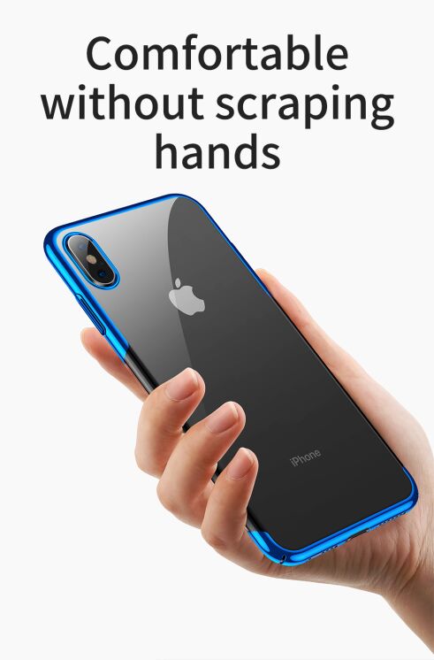 Пластиковий чохол BASEUS Glitter Series для Apple iPhone XS - Blue: фото 13 з 17