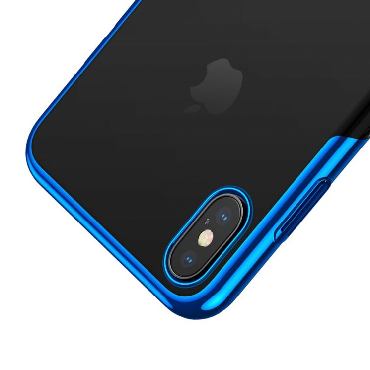 Пластиковий чохол BASEUS Glitter Series для Apple iPhone XS - Blue: фото 5 з 17