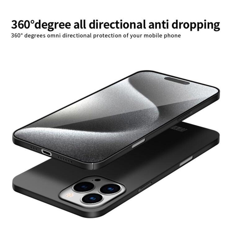 Пластиковый чехол MOFI Slim Shield для Apple iPhone 16 Pro - Black: фото 7 из 8