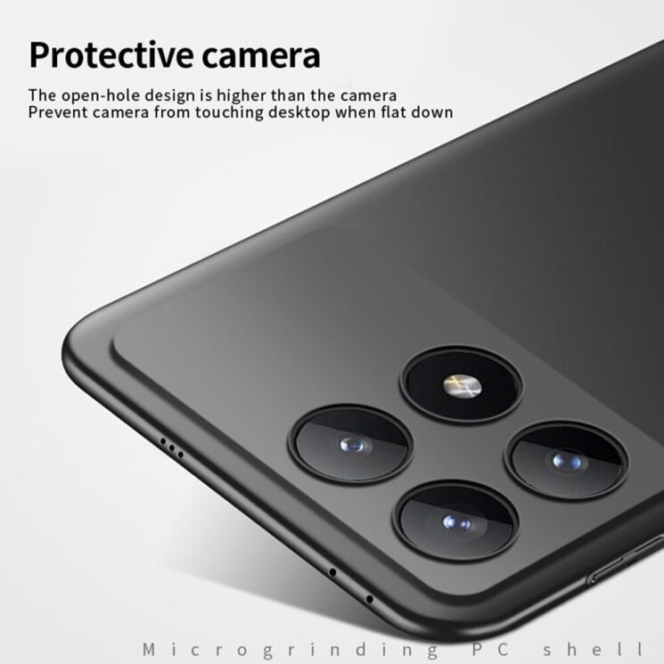 Пластиковый чехол MOFI Slim Shield для Xiaomi Poco X6 Pro - Blue: фото 4 из 9