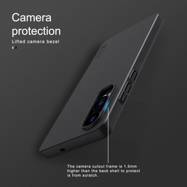 Пластиковый чехол NILLKIN Frosted Shield для OnePlus Nord CE 4 Lite - Black: фото 15 из 18