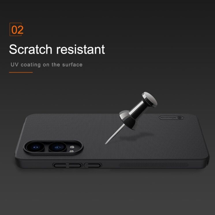 Пластиковый чехол NILLKIN Frosted Shield для OnePlus Nord CE 4 Lite - Black: фото 13 из 18