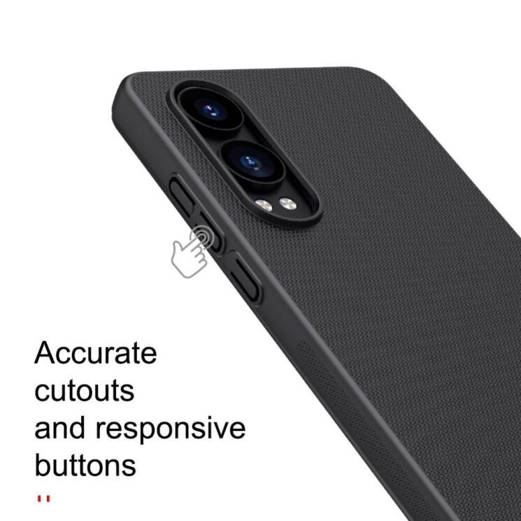 Пластиковый чехол NILLKIN Frosted Shield для OnePlus Nord CE 4 Lite - Black: фото 16 из 18