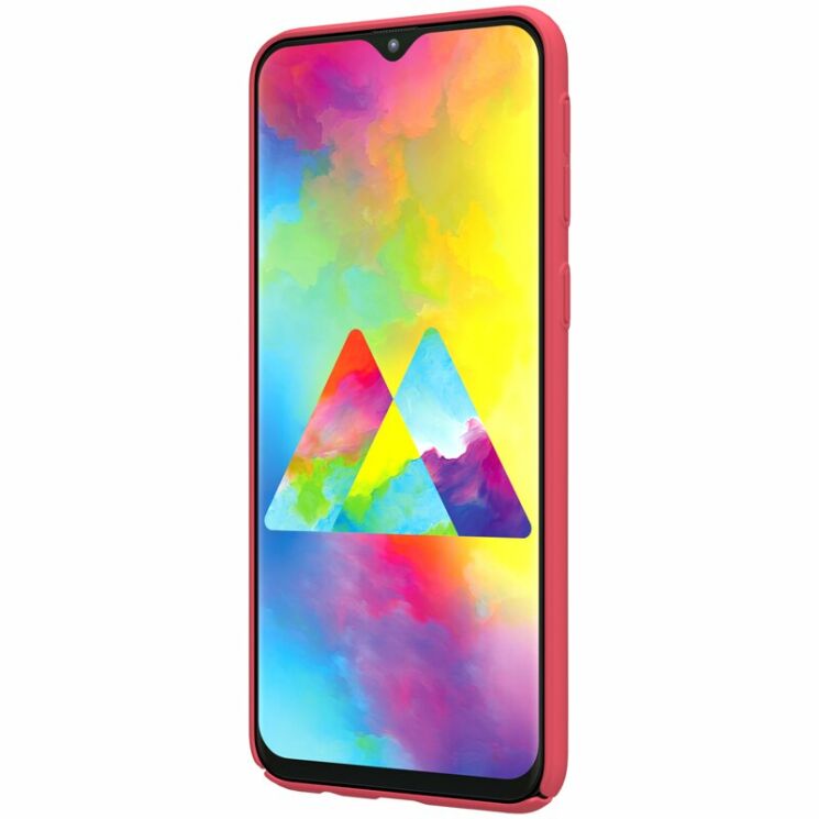 Пластиковый чехол NILLKIN Frosted Shield для Samsung Galaxy M20 (M205) - Red: фото 3 из 15