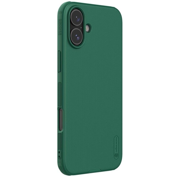 Пластиковый чехол NILLKIN Frosted Shield Pro для Apple iPhone 16 - Green: фото 3 из 18