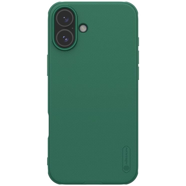 Пластиковый чехол NILLKIN Frosted Shield Pro для Apple iPhone 16 - Green: фото 1 из 18