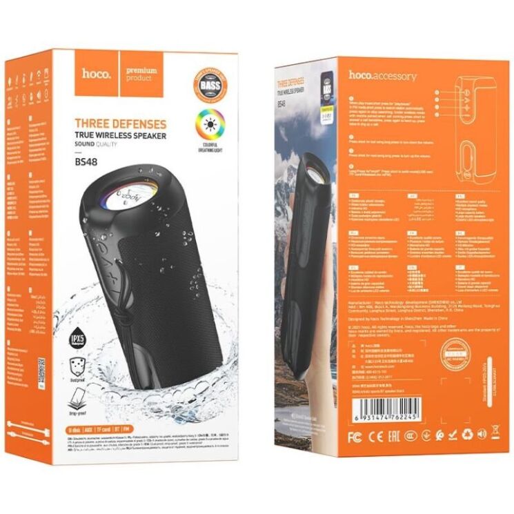 Портативна акустика Hoco BS48 - Black: фото 3 з 5