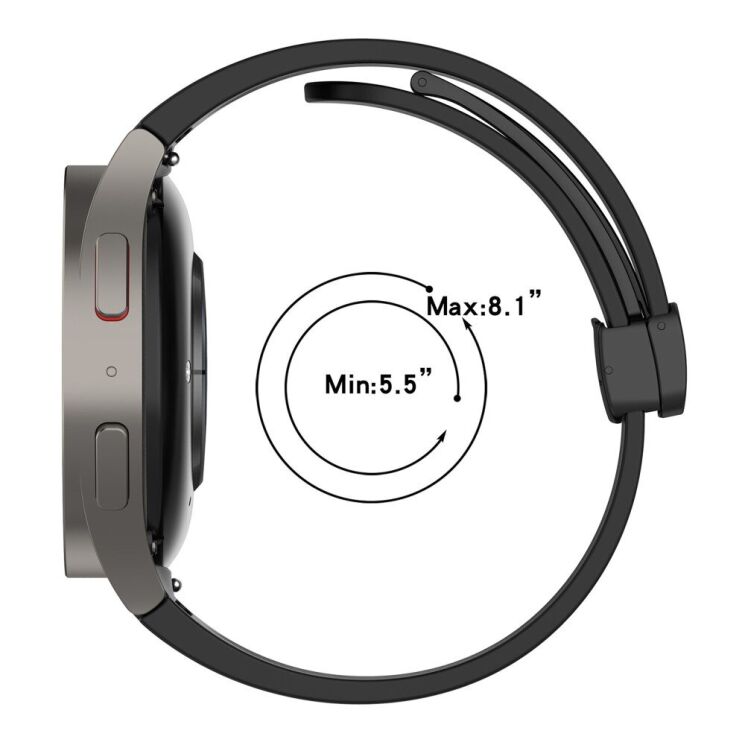 Ремінець Deexe Aurora Strap для Samsung Galaxy Watch 4 / 4 Classic / 5 / 5 Pro / 6 / 6 Classic / 7 / FE - Orange: фото 8 з 8