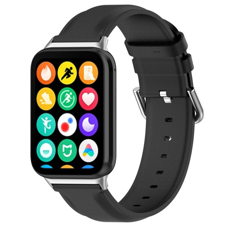 Ремешок Deexe Classic Strap для Xiaomi Redmi Watch 4 / Mi Smart Band 8 Pro / Band 9 Pro - Black: фото 5 из 12