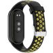 Ремешок Deexe Dot Color для Xiaomi Mi Smart Band 8 / 9 - Black / Yellow (359412BY). Фото 1 из 9