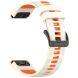 Ремешок Deexe Dual Color для часов с шириной крепления 22мм - Starlight / Orange (271418SO). Фото 2 из 4