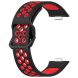 Ремінець Deexe Dual Color для Huawei Watch Fit 3 - Black / Red (357105BR). Фото 2 з 7