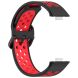 Ремінець Deexe Dual Color для Huawei Watch Fit 3 - Black / Red (357105BR). Фото 3 з 7