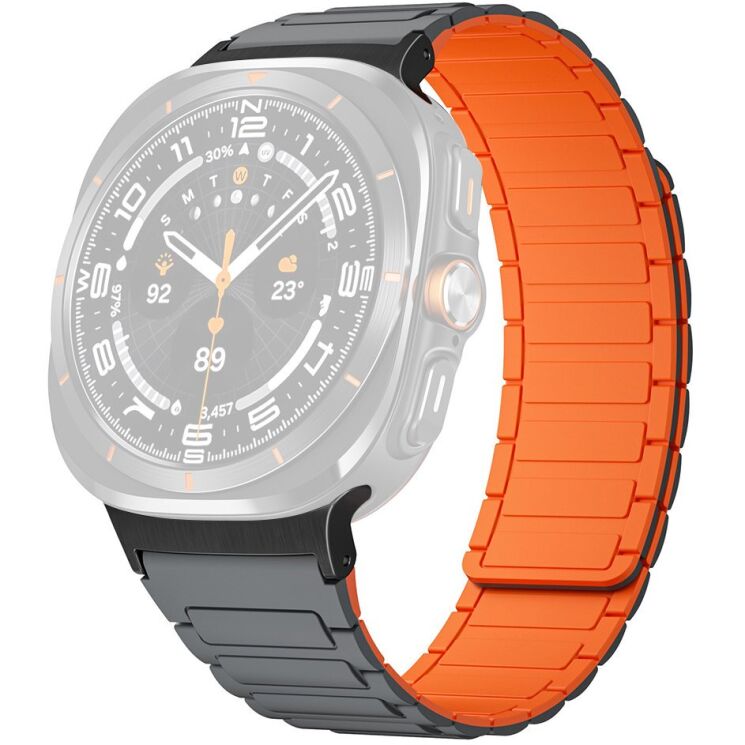 Ремешок Deexe Flexible Fit для Samsung Galaxy Watch Ultra (47mm) / Ultra (2025) - Silver: фото 1 из 2