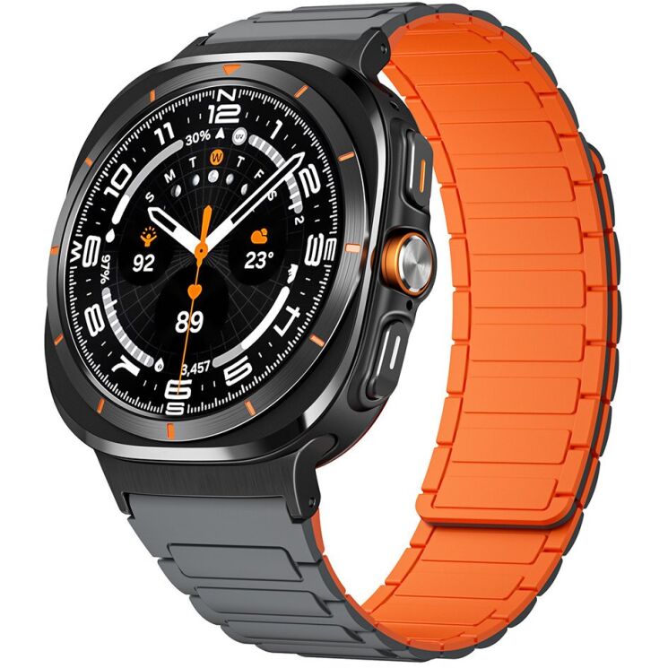 Ремешок Deexe Flexible Fit для Samsung Galaxy Watch Ultra (47mm) / Ultra (2025) - Silver: фото 2 из 2