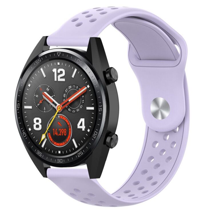 Ремешок Deexe Holes Strap для Samsung Galaxy Gear S3 - Light Purple: фото 1 из 4