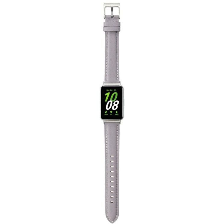 Ремінець Deexe Leather Strap для Samsung Galaxy Fit 3 - Purple: фото 3 з 4