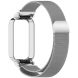 Ремешок Deexe Milanese Loop для Xiaomi Mi Smart Band 9 Active / Redmi Band 3 - Silver (372401S). Фото 2 из 11