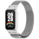 Ремешок Deexe Milanese Loop для Xiaomi Mi Smart Band 9 Active / Redmi Band 3 - Silver (372401S). Фото 4 из 11