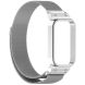 Ремешок Deexe Milanese Loop для Xiaomi Mi Smart Band 9 Active / Redmi Band 3 - Silver (372401S). Фото 3 из 11