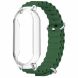Ремешок Deexe Ocean Silicone для Xiaomi Mi Smart Band 8 - Dark Green (326022DG). Фото 1 из 7