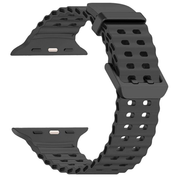 Ремешок Deexe Ocean Strap для Apple Watch 46 / 45 / 44 / SE 44 / 42 (Series 1-3) / Ultra / Ultra 2 - Grey: фото 1 из 1