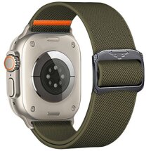 Ремешок Deexe Orbit Flex для Apple Watch 46 / 45 / 44 / SE 44 / 42 (Series 1-3) / Ultra / Ultra 2 - Army Green: фото 1 из 5