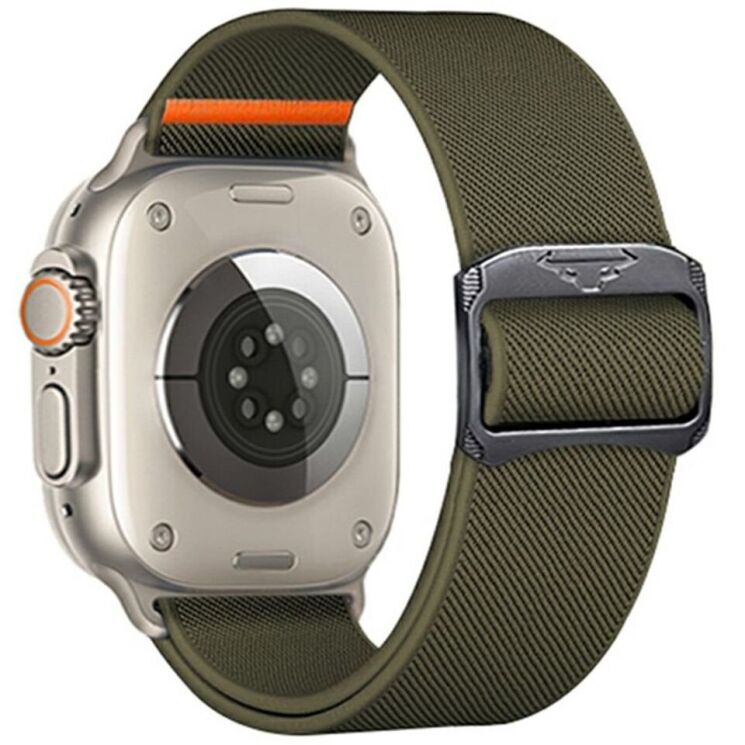 Ремешок Deexe Orbit Flex для Apple Watch 46 / 45 / 44 / SE 44 / 42 (Series 1-3) / Ultra / Ultra 2 - Army Green: фото 1 из 5