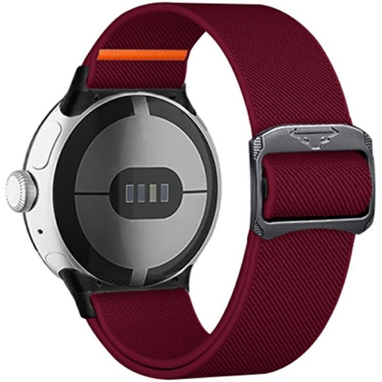 Ремешок Deexe Orbit Flex для Google Pixel Watch / Watch 2 / Watch 3 (41mm) - Wine Red: фото 1 из 4