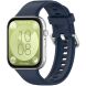 Ремінець Deexe Silicone Band для Huawei Watch Fit 3 / Fit 4 / Fit 4 Pro - Midnight Blue (357126MB). Фото 2 з 10