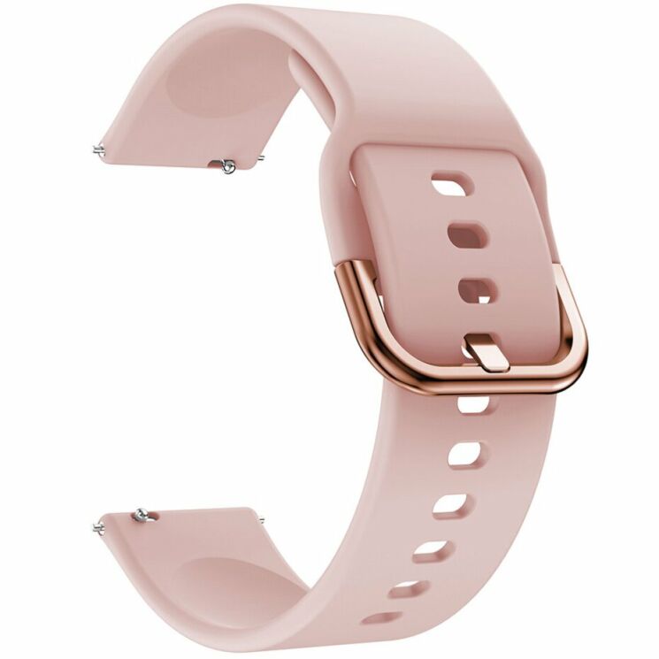 Ремешок Deexe Soft Silicone для часов с шириной крепления 20мм - Pink: фото 3 из 4
