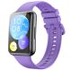 Ремешок Deexe Soft Silicone для Huawei Watch Fit 2 - Purple (301501V). Фото 1 из 6