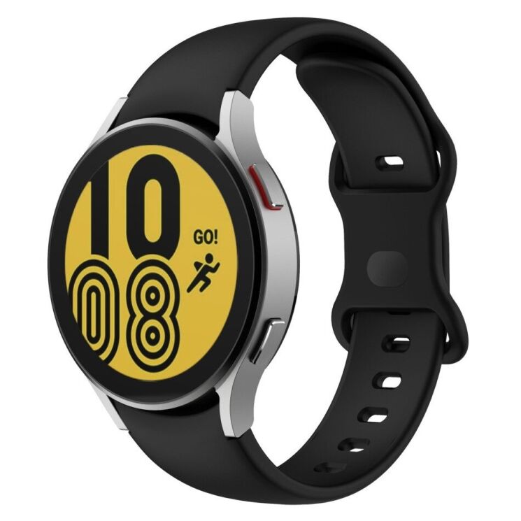 Ремінець Deexe Soft Silicone для Samsung Galaxy Watch 5 (40/44mm) / 5 Pro (45mm) - Black: фото 1 з 3