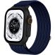 Ремешок Deexe Soft Weave для Apple Watch 49 / 46 / 45 / 44 / SE 44 / 42 (Series 1-3) / Ultra / Ultra 2 / Ultra 3 - Navy Blue (371861NB). Фото 2 из 5