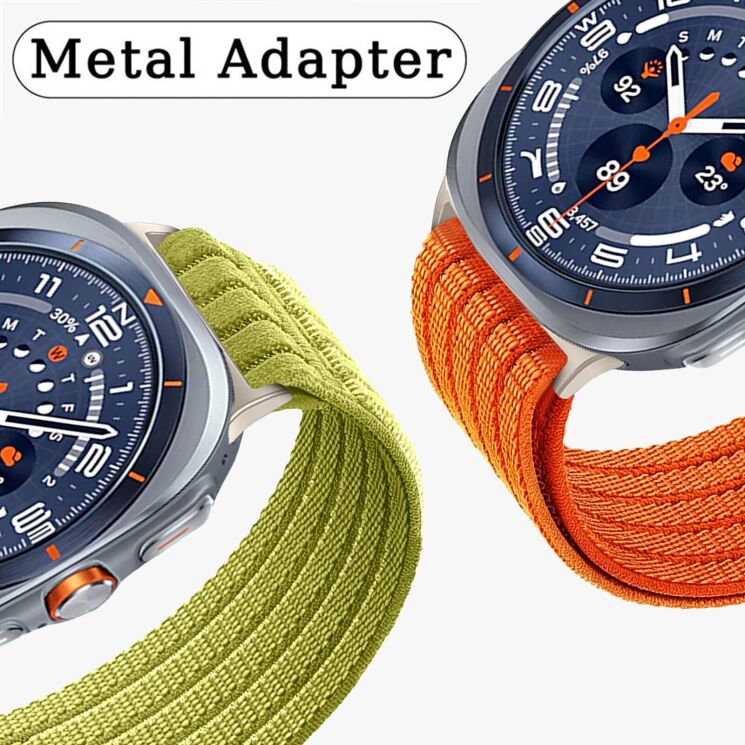 Ремінець Deexe Soft Weave для Samsung Galaxy Watch Ultra (47mm) / Ultra (2025) - Orange (387805O) Ремінець Deexe Soft Weave для Samsung Galaxy Watch Ultra (47mm) / Ultra (2025) - Orange: фото 5 з 5