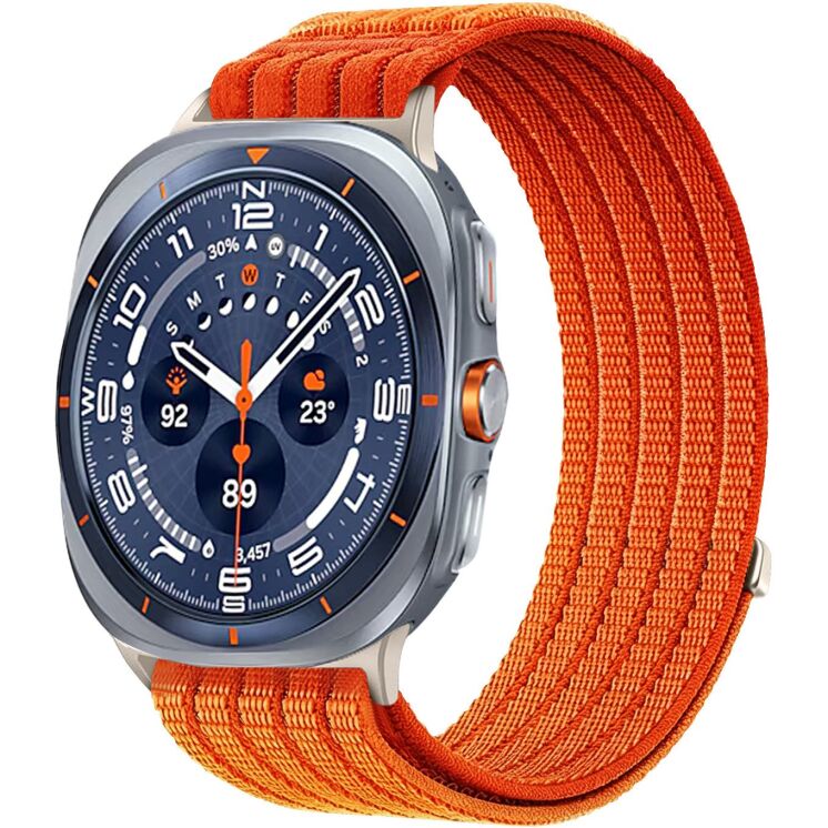 Ремінець Deexe Soft Weave для Samsung Galaxy Watch Ultra (47mm) / Ultra (2025) - Orange (387805O) Ремінець Deexe Soft Weave для Samsung Galaxy Watch Ultra (47mm) / Ultra (2025) - Orange: фото 2 з 5