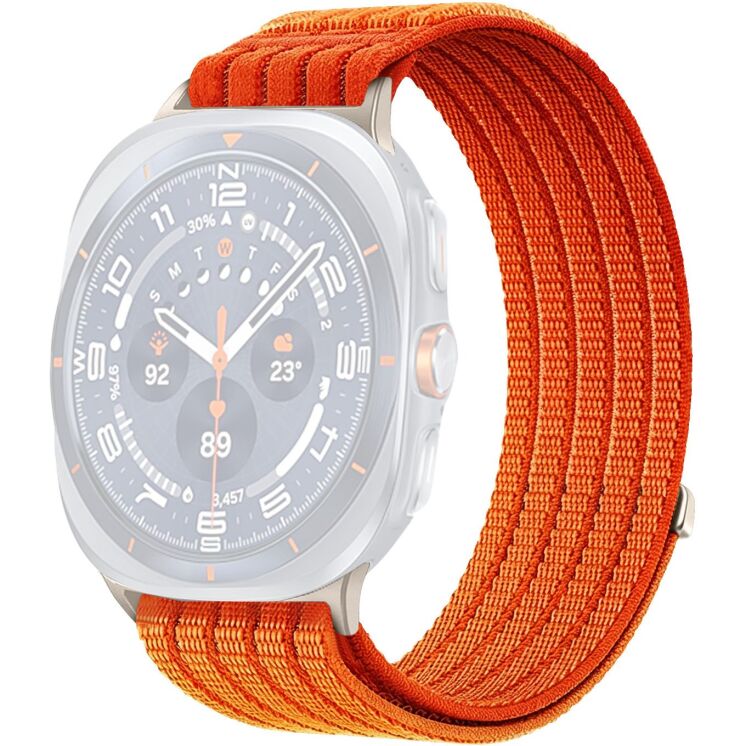 Ремінець Deexe Soft Weave для Samsung Galaxy Watch Ultra (47mm) / Ultra (2025) - Orange (387805O) Ремінець Deexe Soft Weave для Samsung Galaxy Watch Ultra (47mm) / Ultra (2025) - Orange: фото 1 з 5