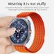 Ремінець Deexe Soft Weave для Samsung Galaxy Watch Ultra (47mm) / Ultra (2025) - Orange (387805O). Фото 3 з 5