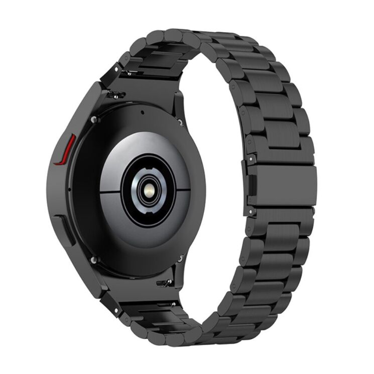 Ремінець Deexe Stainless Steel для Samsung Galaxy Watch 4 / 4 Classic / 5 / 5 Pro / 6 / 6 Classic / 7 / FE - Black: фото 2 з 10